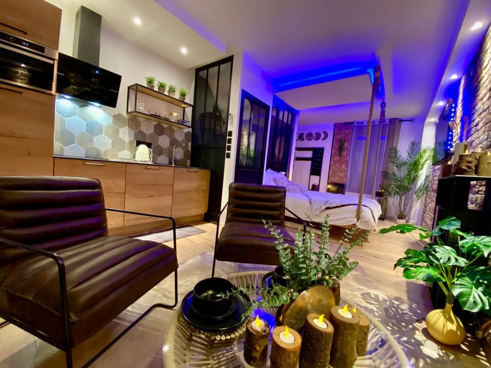 Saphir Spa - Sauna Balnéo Chromothérapie Massage Apartment in Amiens