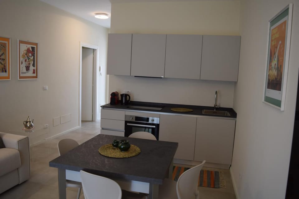 Living room, kitchen