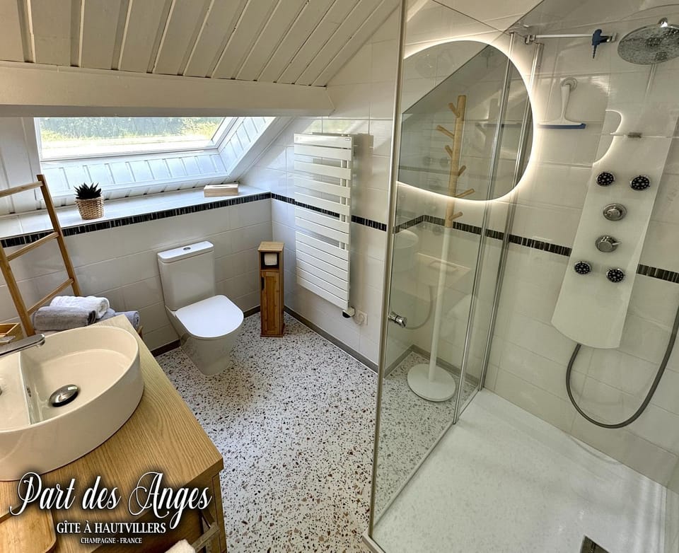 Shower, Toilet, Bathroom, towels