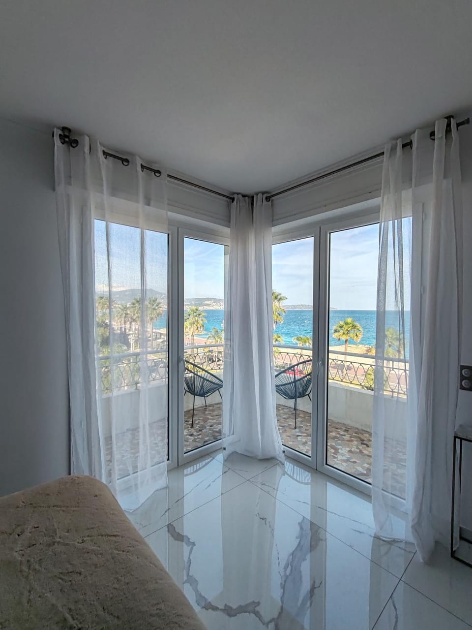 View (from property/room), Balcony/Terrace, Bedroom, Sea view