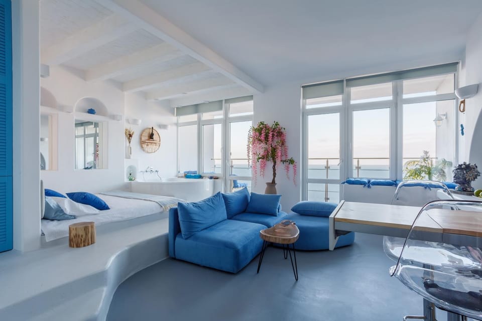 Bed, Activities, Activities, View (from property/room), View (from property/room), Spa and wellness centre/facilities, Spa and wellness centre/facilities, Photo of the whole room, Decorative detail, Decorative detail, Bedroom, Sea view, Sea view, Open Air Bath, Open Air Bath, Bath, kitchen, kitchen