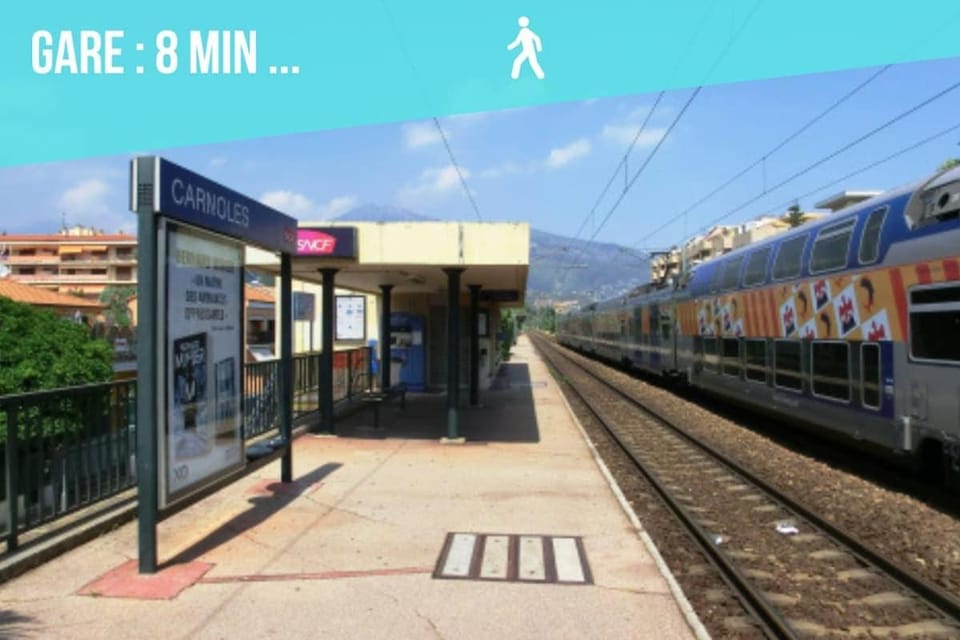 LORANGERIE - Proche Mer - Terrasse Parking privé Apartment in Roquebrune-Cap-Martin