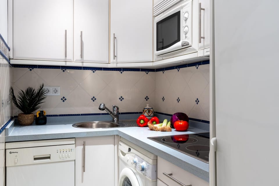 Kitchen or kitchenette, dishwasher, minibar, stove