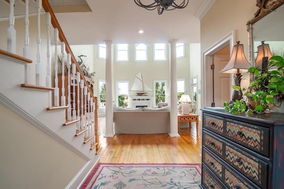 Creek Front Beach House in gated Litchfield by the Sea House in South Carolina