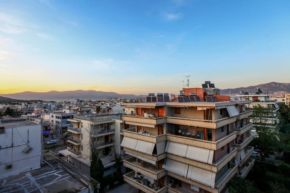 City view, Sunset