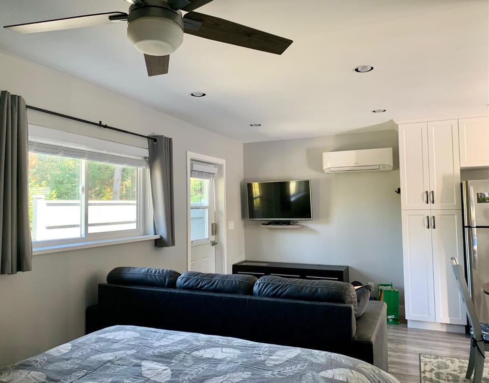 Bed, TV and multimedia, Photo of the whole room, Bedroom, fireplace