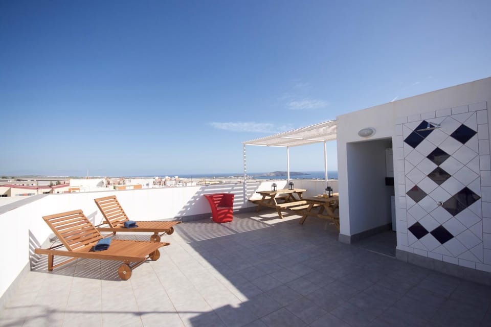 Patio, Day, View (from property/room), Balcony/Terrace, Sea view, sunbed