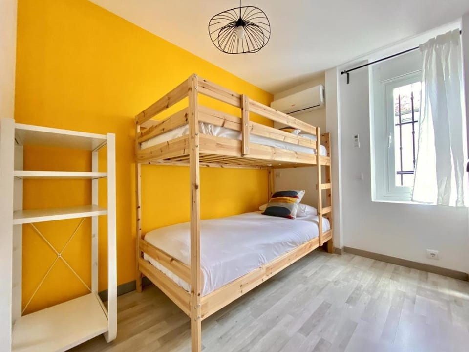 Photo of the whole room, bunk bed
