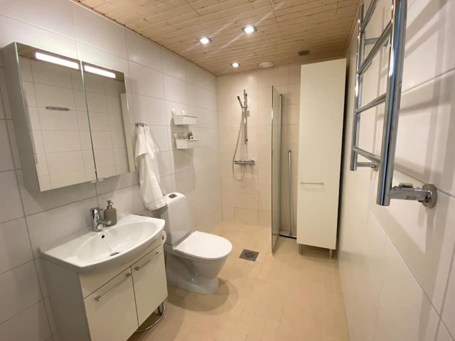 Shower, Toilet, towels