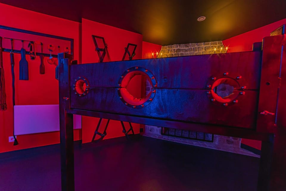 Playroom XXL Loft LOVE Room avec Espace spa Terrasse vue sur les toits Salle de jeux pour adultes Libourne centre 10 min de St Emilion Proche Bordeaux Villa in Fronsac