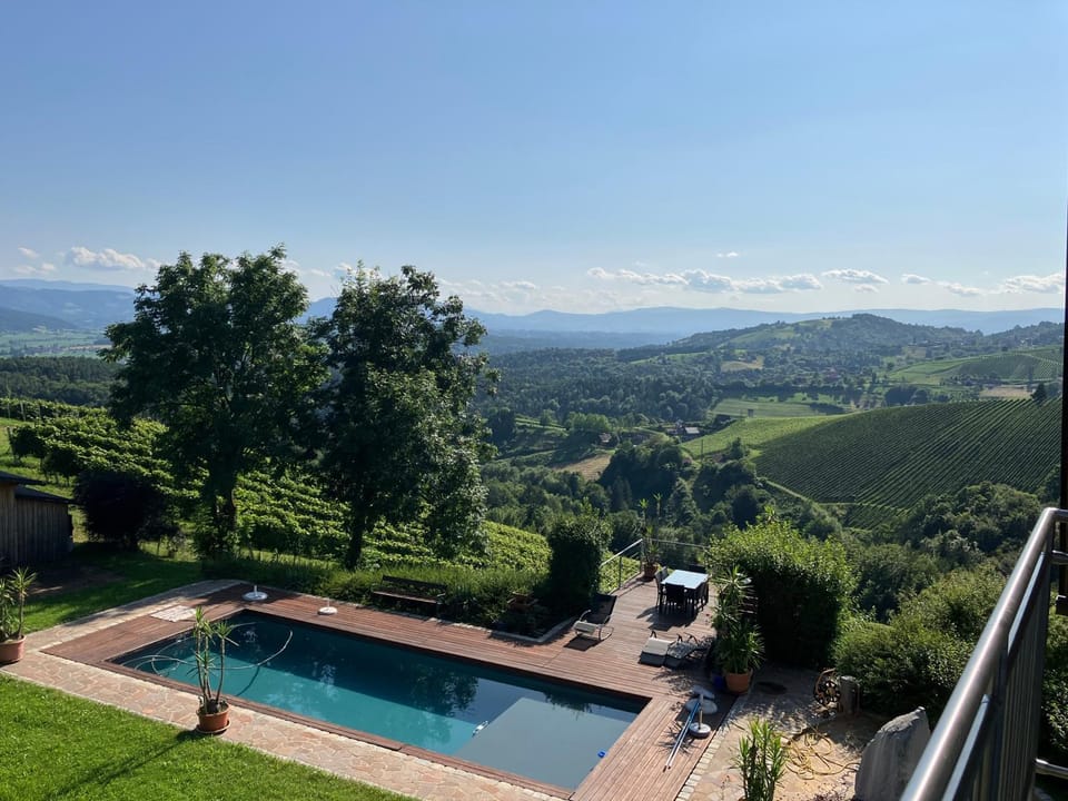 Natural landscape, Swimming pool, sunbed