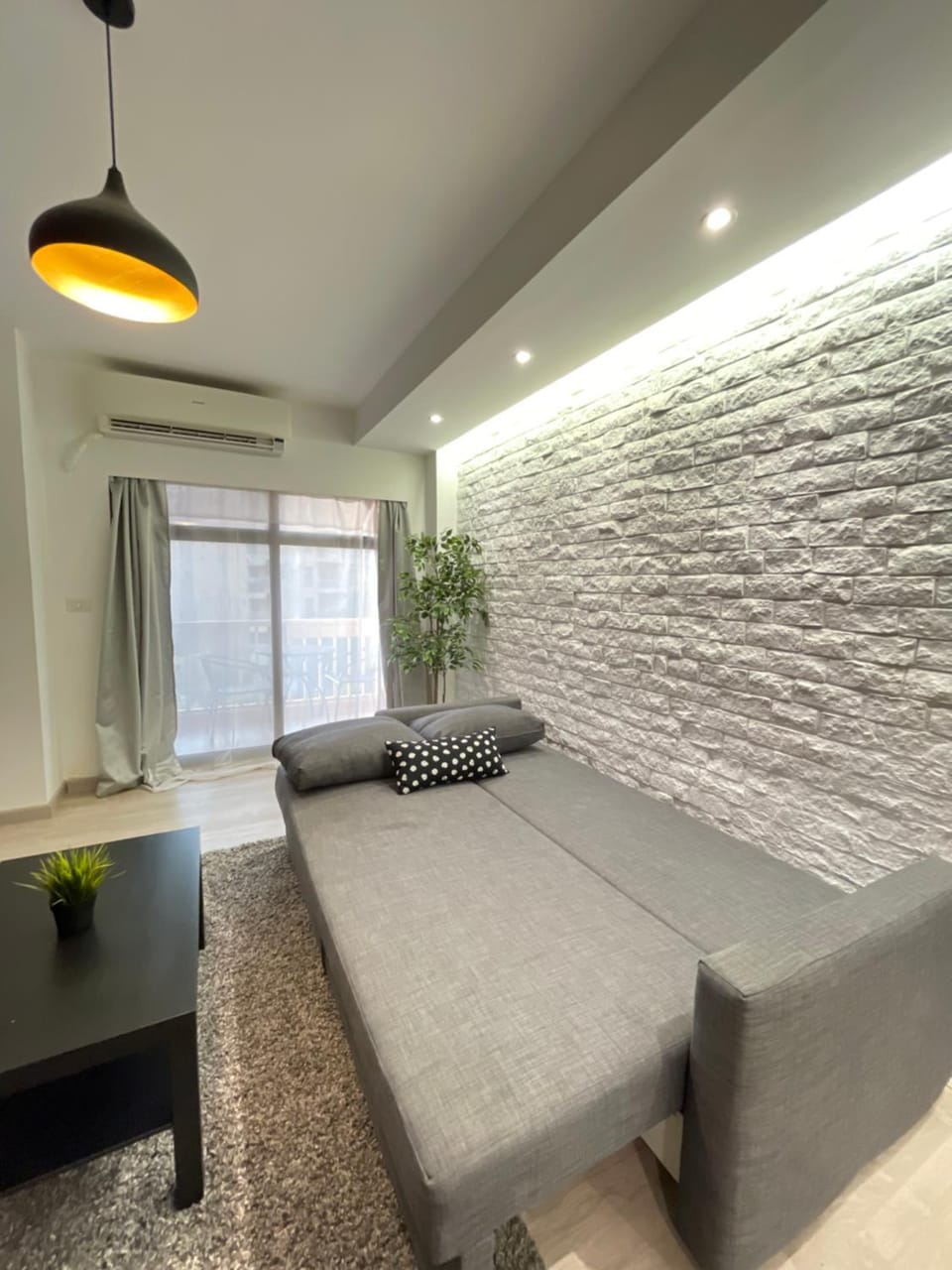 Living room, air conditioner