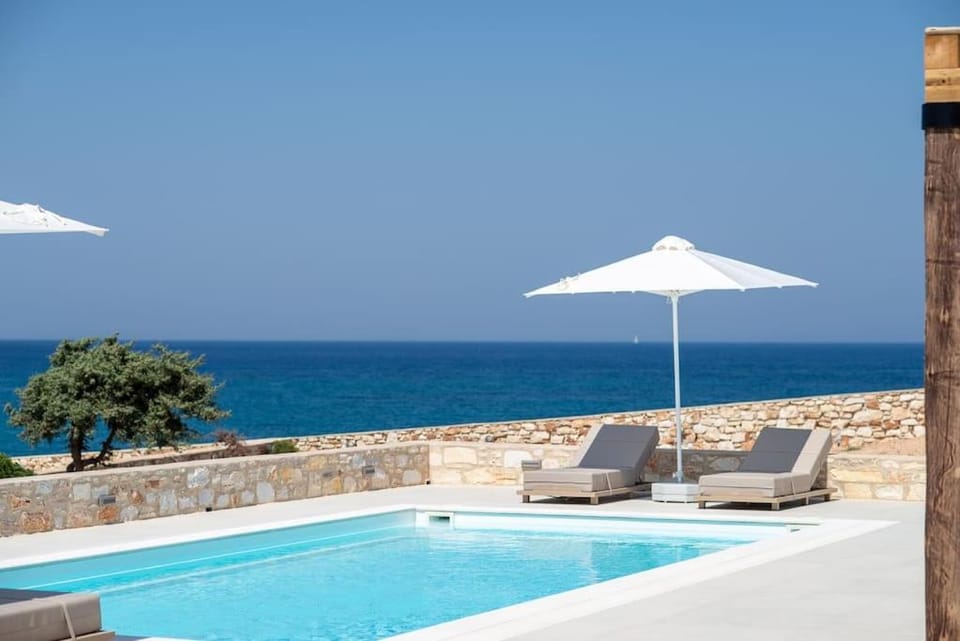 Patio, Pool view, Sea view, Swimming pool