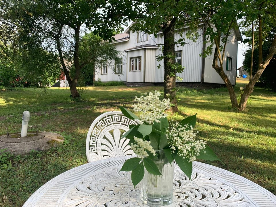 A simple room in an old farm Country House in Finland