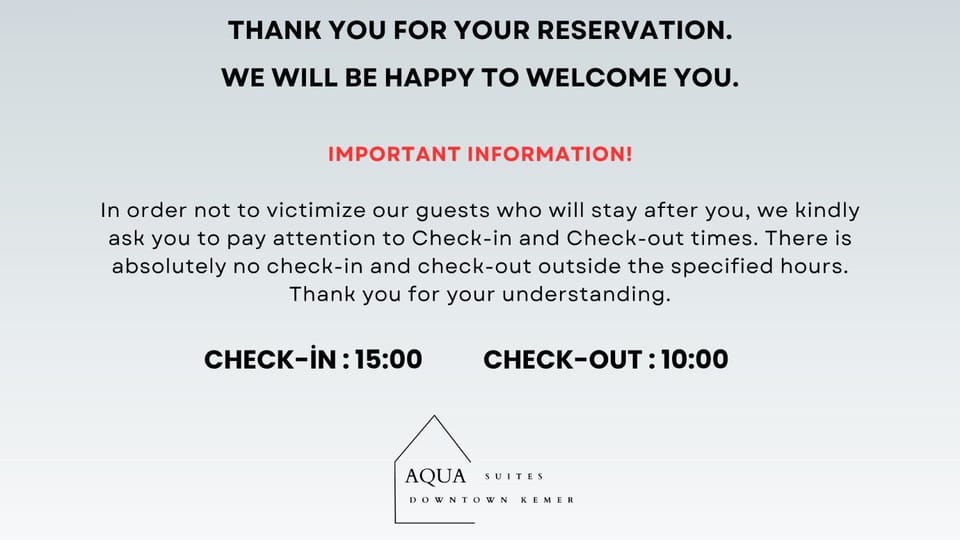 AQUA Suite Kemer Apartment in Antalya Province