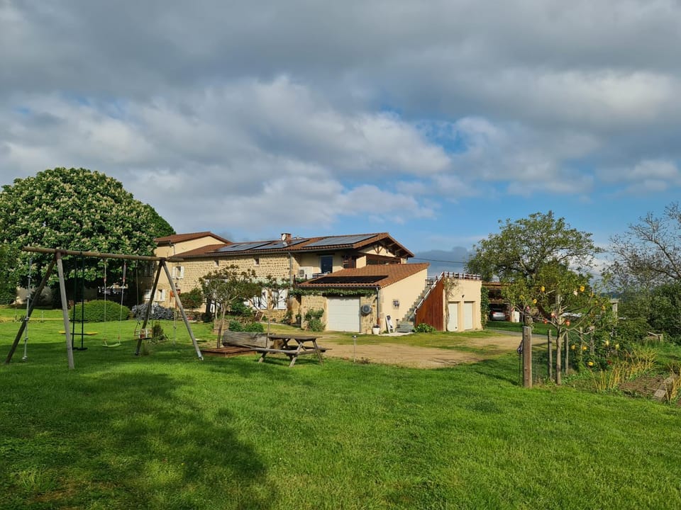 Property building, Spring, Natural landscape, Garden view