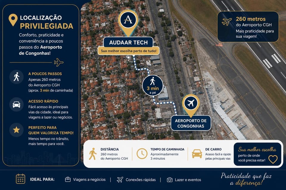 Audaar Tech Suítes - Aeroporto de Congonhas Apartment in Sao Paulo City