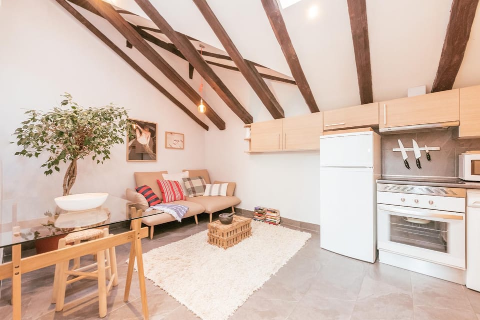 Living room, kitchen