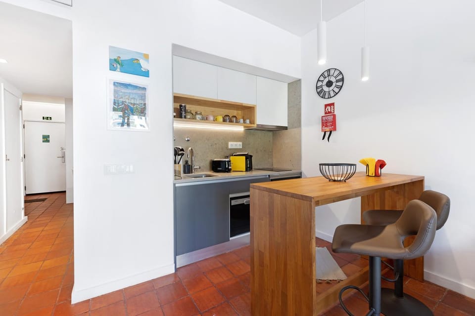 Kitchen or kitchenette, Living room