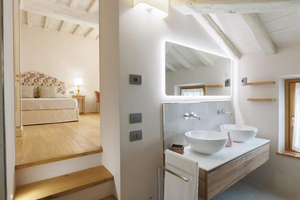 Bed, Bathroom, Bedroom