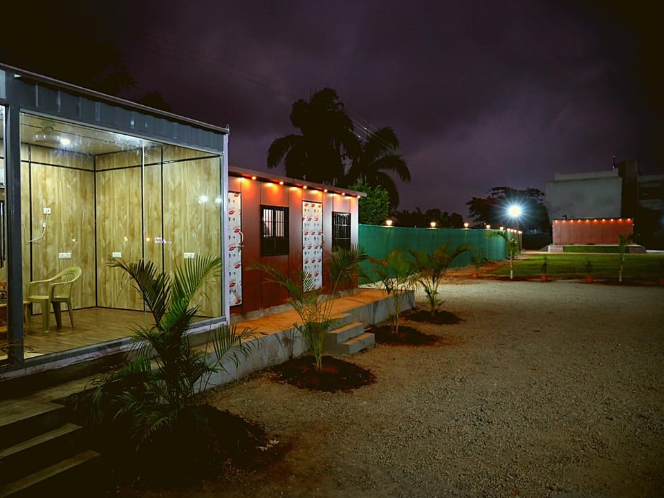 Night, Garden, Garden view