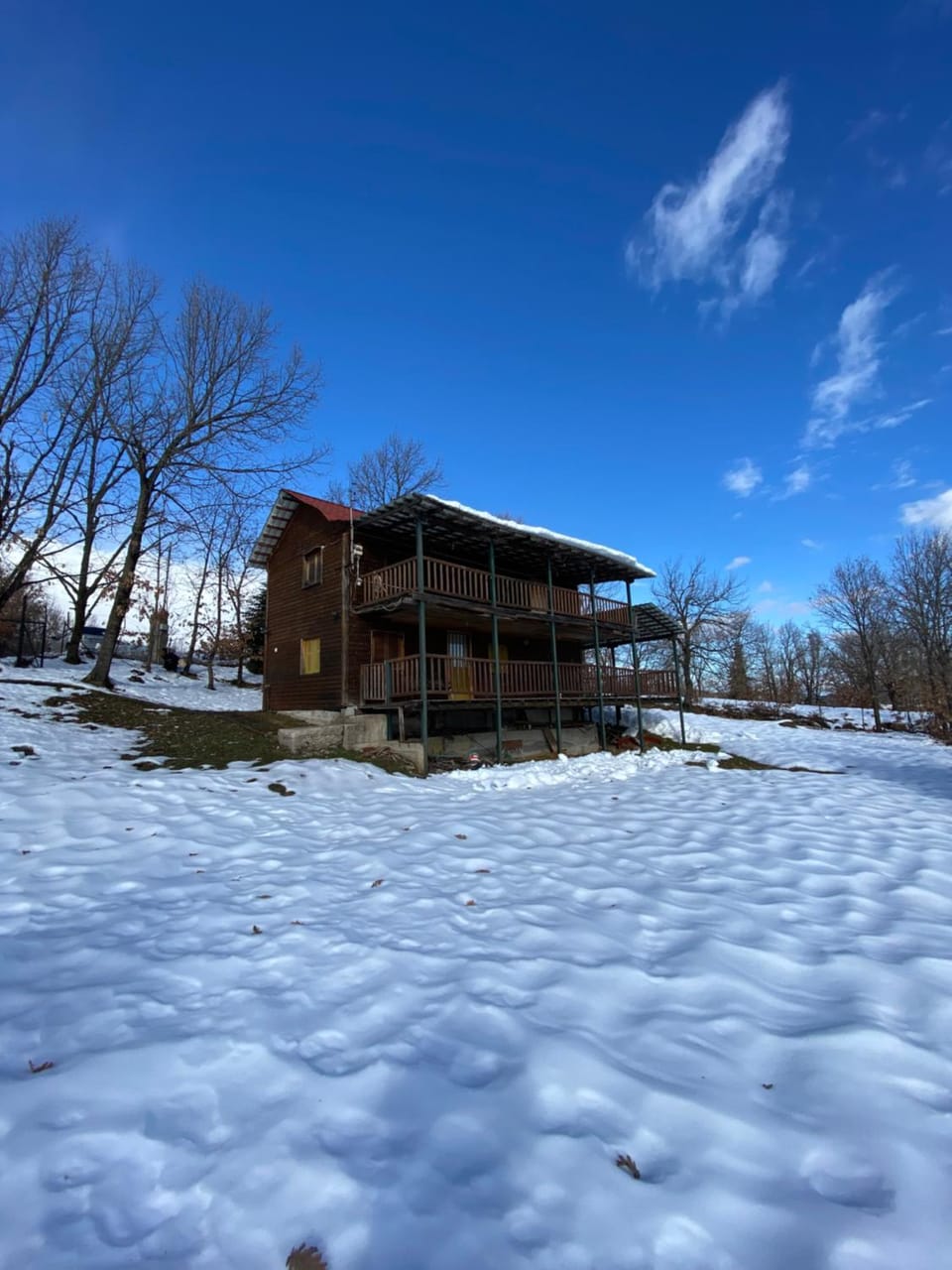 Property building, Day, Natural landscape, Winter