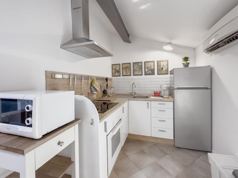 Kitchen or kitchenette, minibar, pet friendly, stove, air conditioner