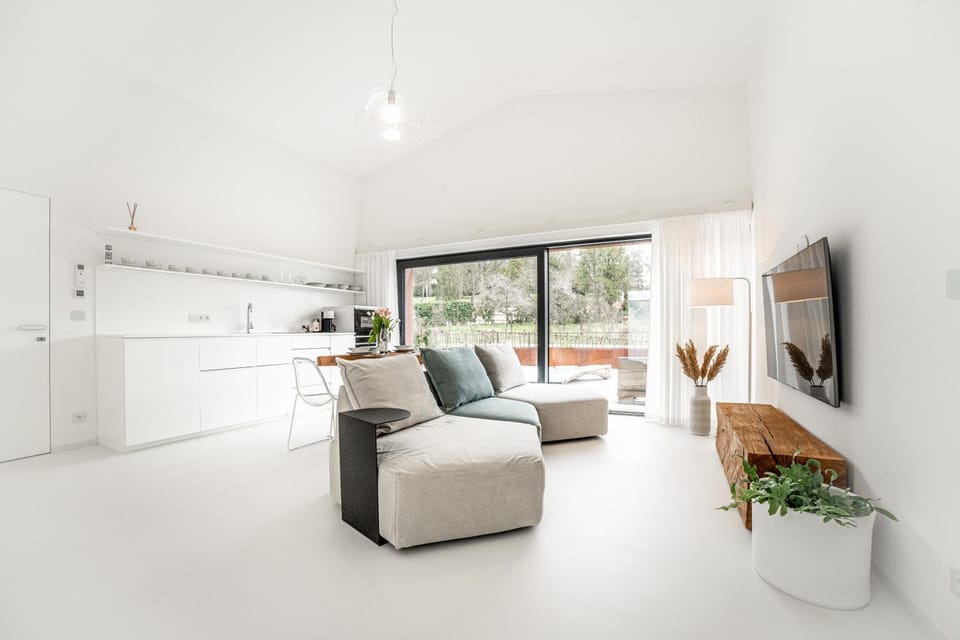 Kitchen or kitchenette, Living room, Dining area