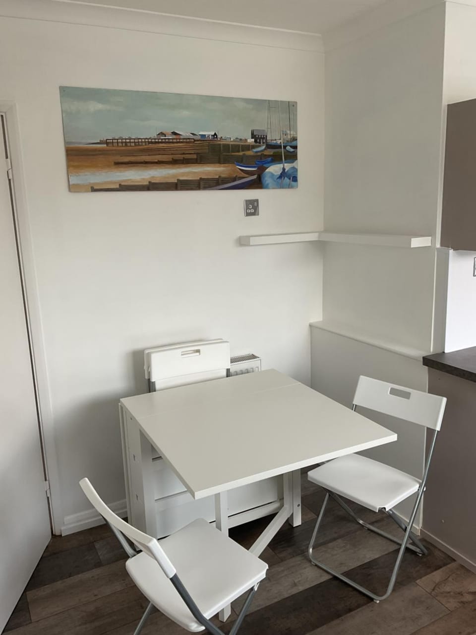 Dining area, hair dresser
