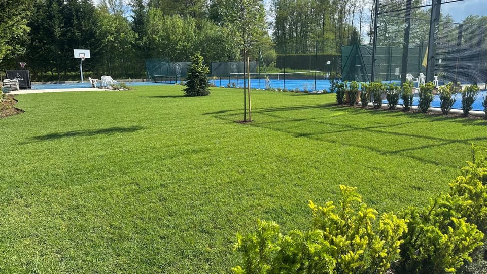 Tennis court, Garden view
