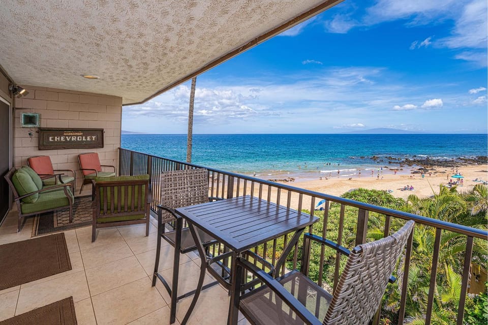 Hale Hui Kai 313, Direct Ocean Front, Split AC House in Wailea