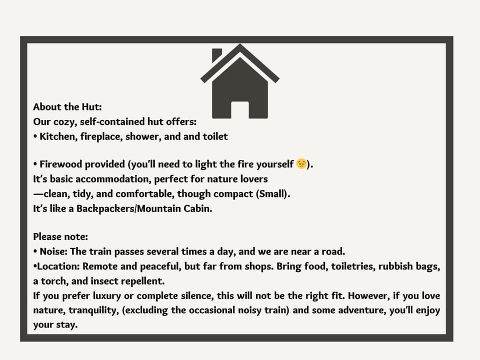 Super Cosy Little Cabin in the Heart of the National Park Close to Road and Railway Cabin in West Coast