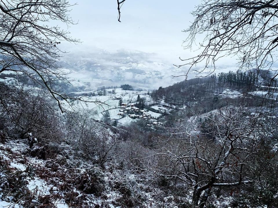 Natural landscape, Winter, Mountain view