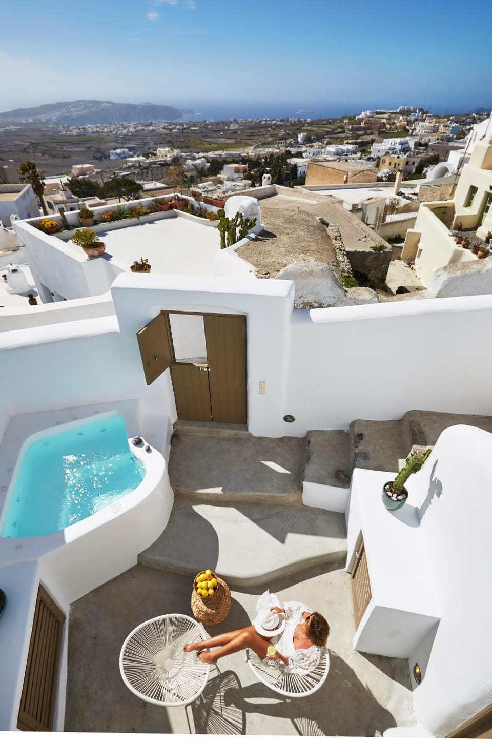 Bird's eye view, Hot Tub, Balcony/Terrace, Landmark view, Sea view