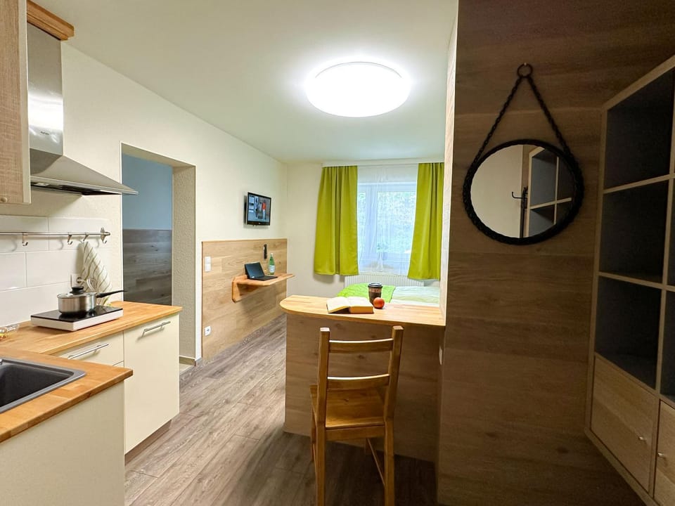 Kitchen or kitchenette, kitchen