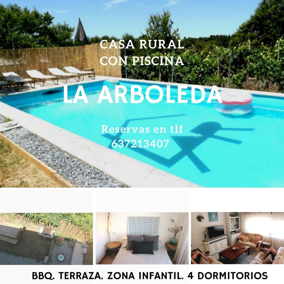 Casa campo con piscina La Arboleda House in Galicia