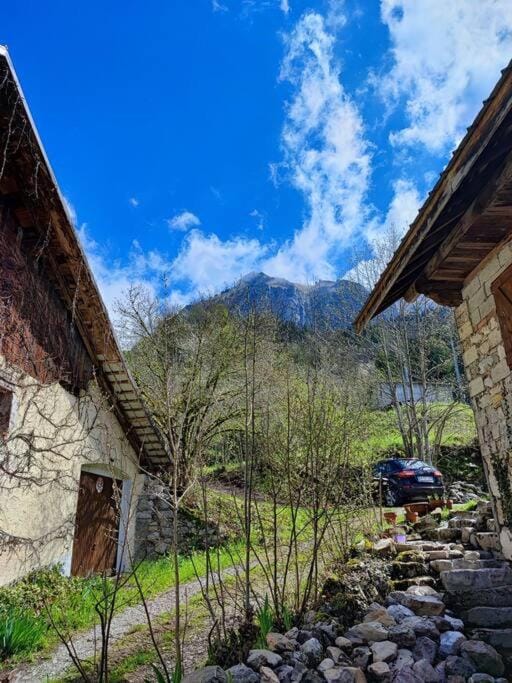 Spring, Day, Natural landscape, Garden, Garden view, Mountain view