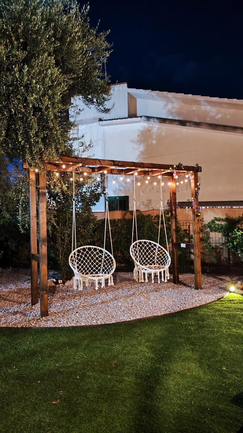 Night, Garden, Garden view