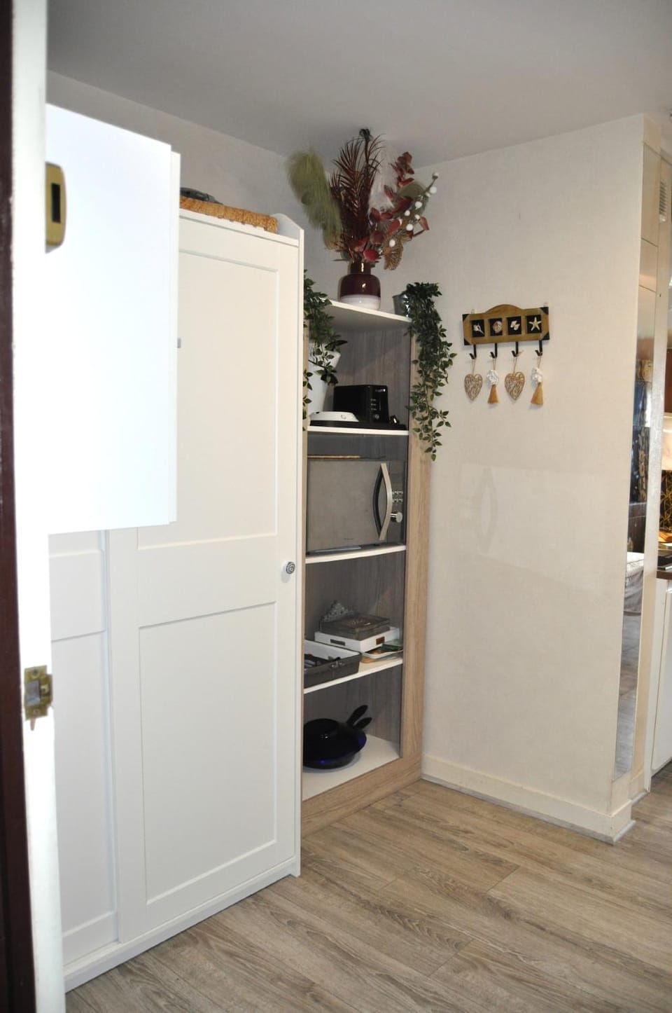 Kitchen or kitchenette, wardrobe