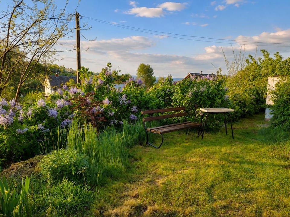 Spring, Inner courtyard view