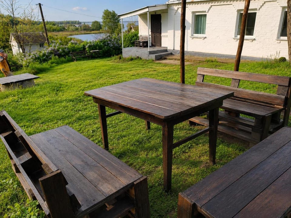 Spring, Dining area, Inner courtyard view