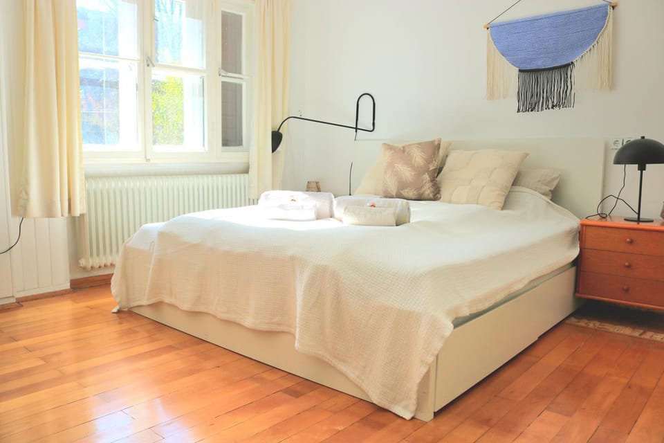 Bed, View (from property/room), Bedroom, towels