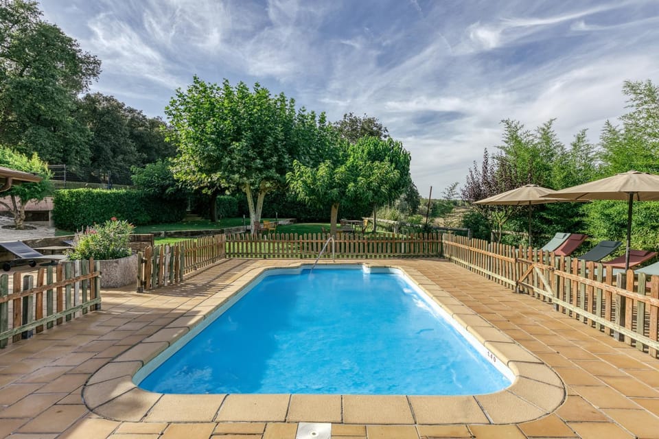 Property building, Living room, Swimming pool