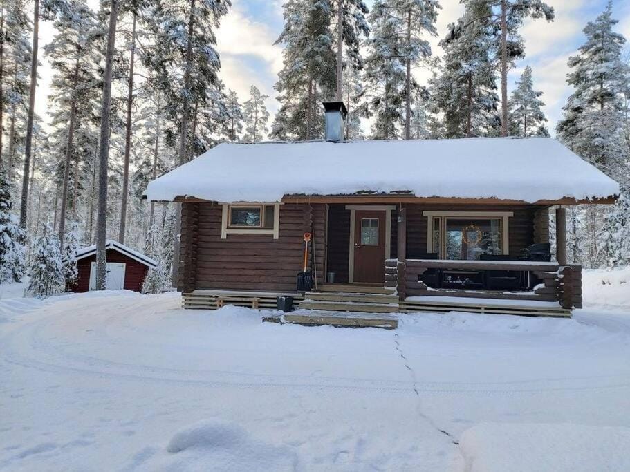Unique winter holiday in pine forest Villa in Finland