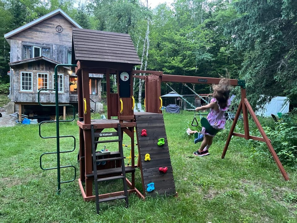Spring, Natural landscape, Children play ground, children