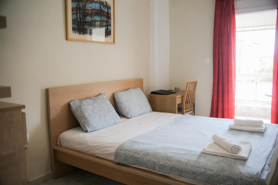 Bed, Photo of the whole room, Bedroom, towels, wardrobe