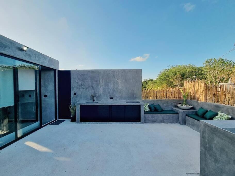 Patio, Day, Garden view