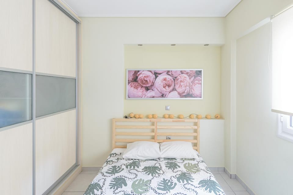 Bed, Bedroom, Quiet street view, furniture, wardrobe, air conditioner, air conditioner