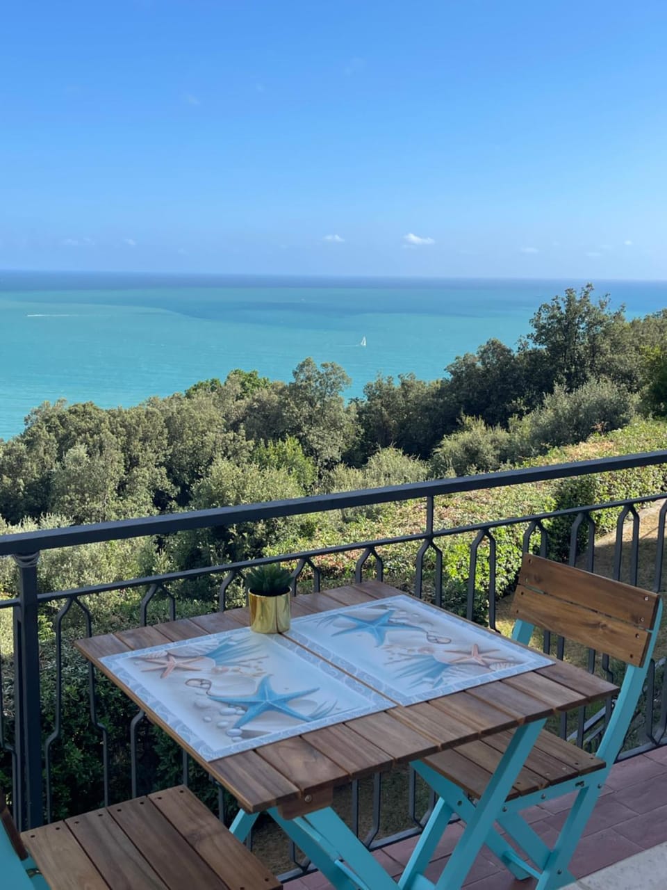 View (from property/room), Balcony/Terrace, Sea view