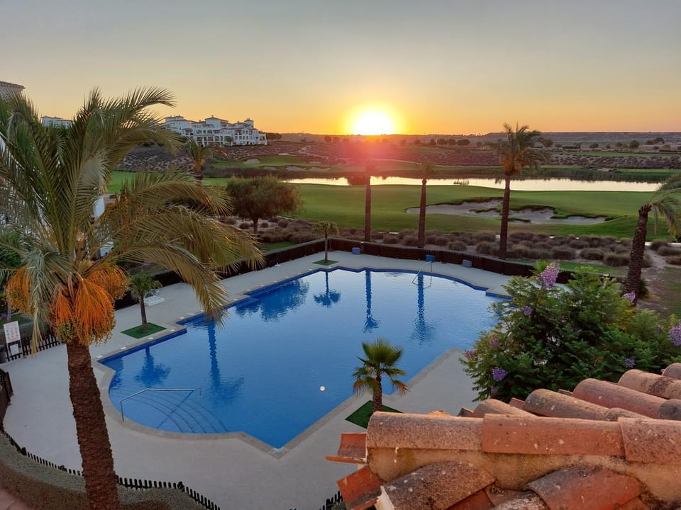 Natural landscape, Garden view, Pool view, Swimming pool, Sunrise